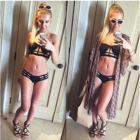 🥀 BOHO BURGUNDY RED BLACK SUMMER SHORT SLEEVE KIMONO, BEACH COVERUP! - Picture 6 of 6